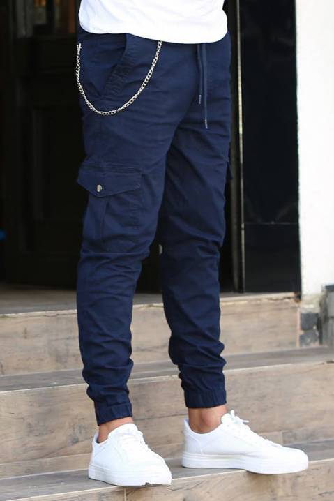 dark blue jogger pants