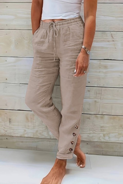 Pantalone PIODEMA BEIGE, Boja: bež, IVET.RS - Nova Kolekcija