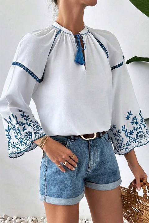 Ženska bluza ELFINSA, Boja: bela, IVET.RS - Nova Kolekcija