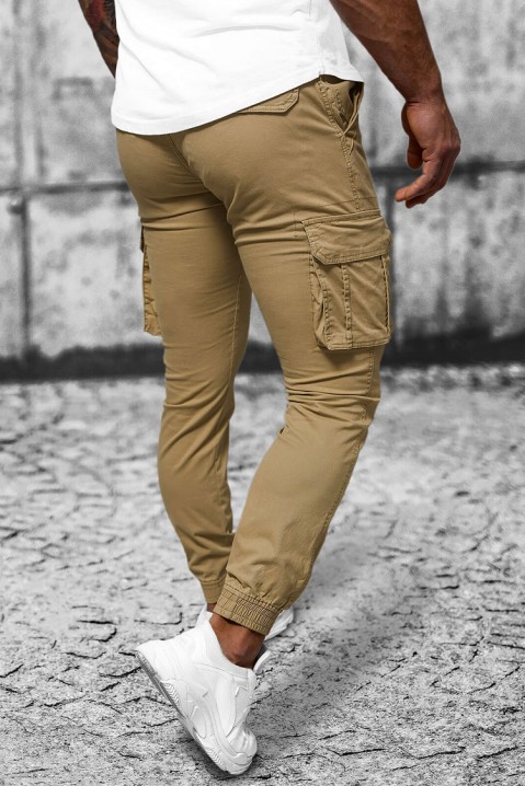 Muške pantalone LOBERSO BEIGE, Boja: bež, IVET.RS - Nova Kolekcija