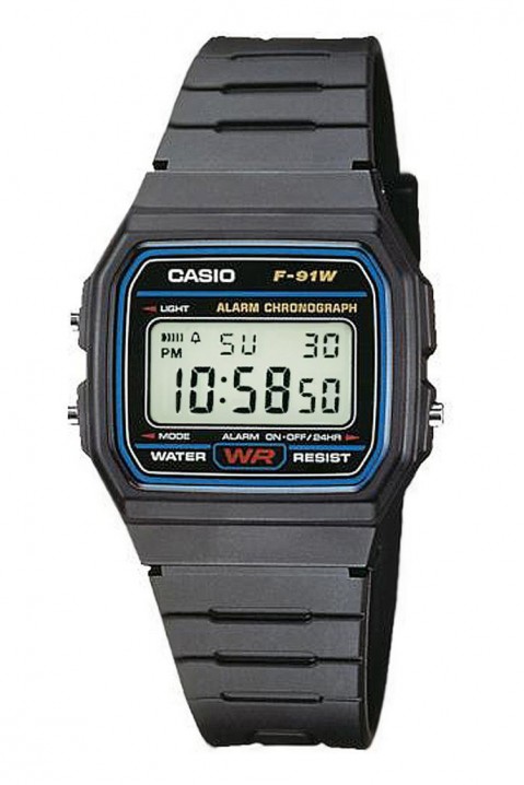 Muški sat CASIO F-91W-1YEG, Boja: crna, IVET.RS - Nova Kolekcija