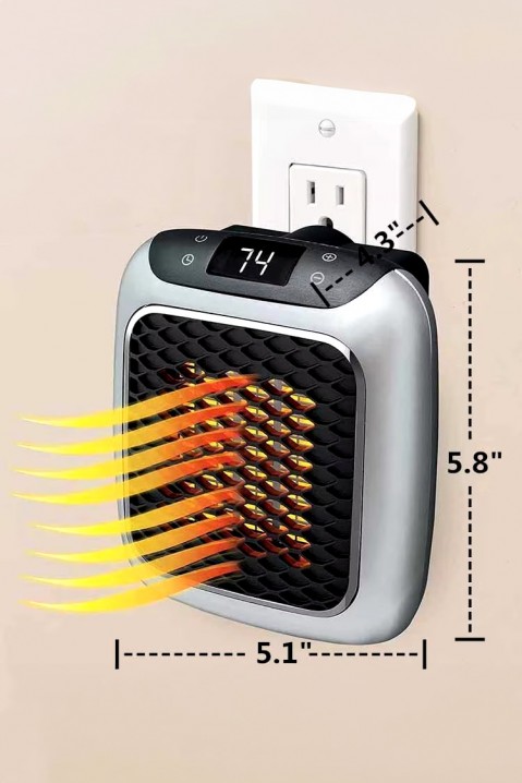 Prenosivi električni grejač BELTI, Boja: siva, IVET.RS - Nova Kolekcija