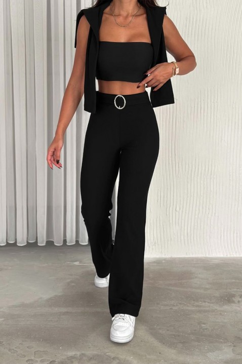 Pantalone MARVIENA BLACK, Boja: crna, IVET.RS - Nova Kolekcija