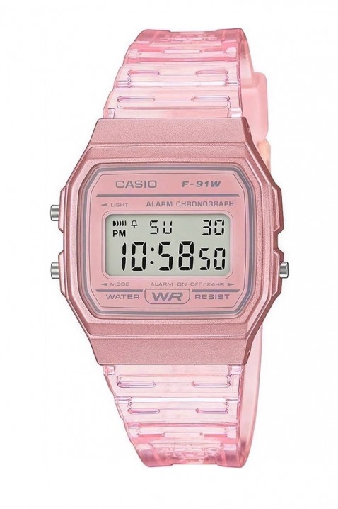 Dečiji sat Casio F-91WS-4DF, Boja: roze, IVET.RS - Nova Kolekcija