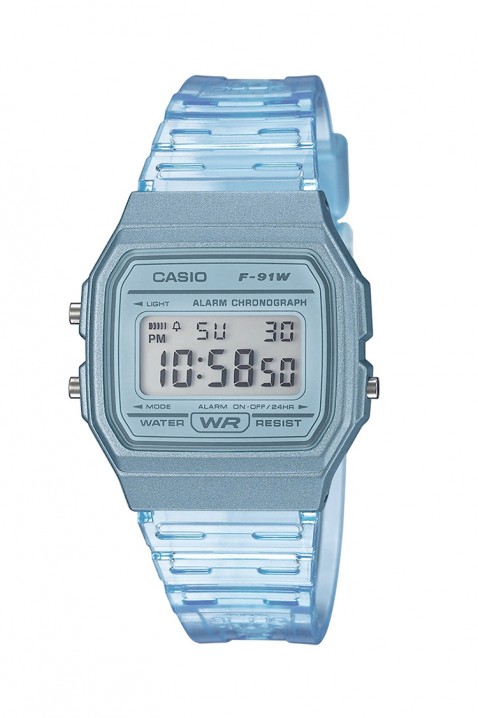 Dečiji sat Casio F-91WS-2DF, Boja: plava, IVET.RS - Nova Kolekcija