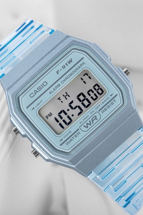 Dečiji sat Casio F-91WS-2DF, Boja: plava, IVET.RS - Nova Kolekcija