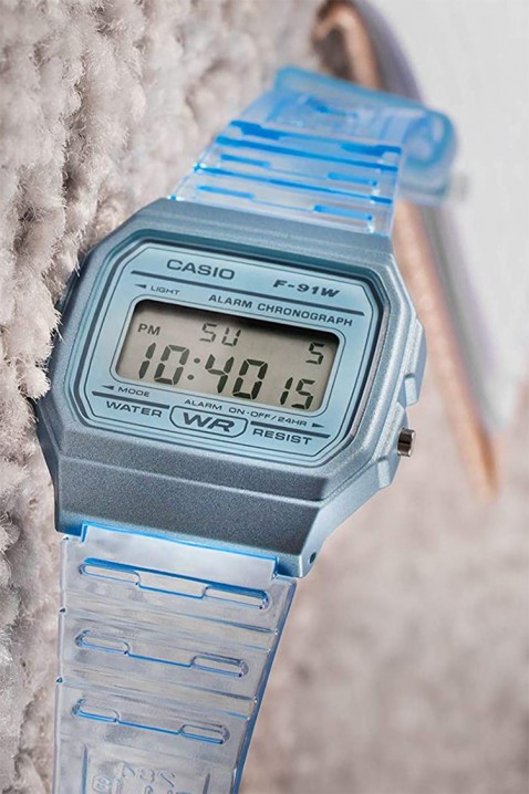 Dečiji sat Casio F-91WS-2DF, Boja: plava, IVET.RS - Nova Kolekcija