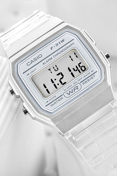 Dečiji sat Casio F-91WS-7DF, Boja: bela, IVET.RS - Nova Kolekcija