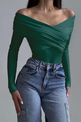 bodi - bluza VELIENA GREEN